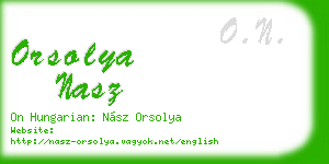orsolya nasz business card