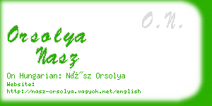 orsolya nasz business card